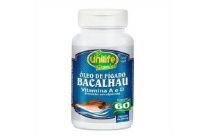 Óleo de Fígado de Bacalhau 60 Cápsulas - Unilife