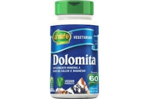 Dolomita - Cálcio e Magnésio 60 Cápsulas - Unilife
