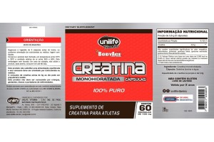 Creatina Monohidratada 60 Cápsulas - Unilife